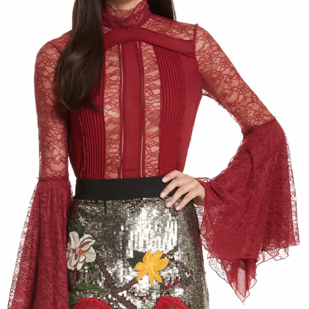 ALICE & OLIVIA IVY LACE TOP!!